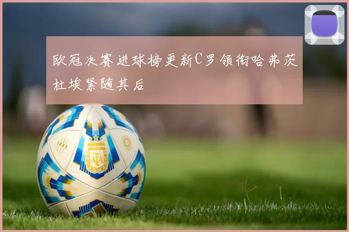 欧冠决赛进球榜更新C罗领衔哈弗茨杜埃紧随其后